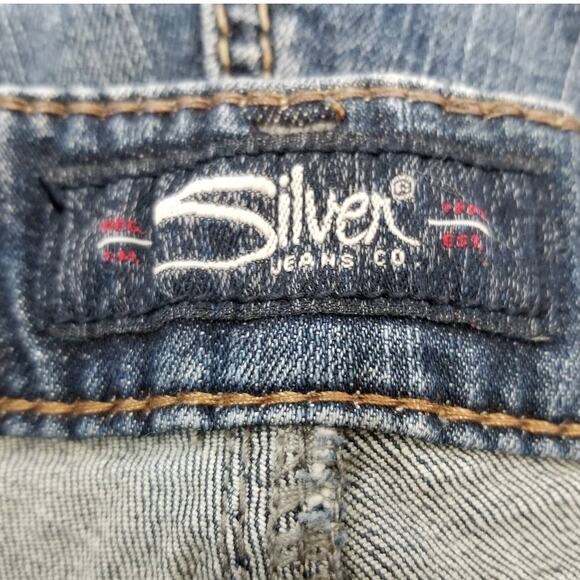 Silver Jeans Distressed Sam Boyfriend Jeans Size 29 - Picture 3 of 9